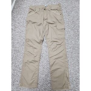 Ridgecut Toughwear Cargo Pants Women's 12 Beige Ripstop Canvas Workwear 32x30